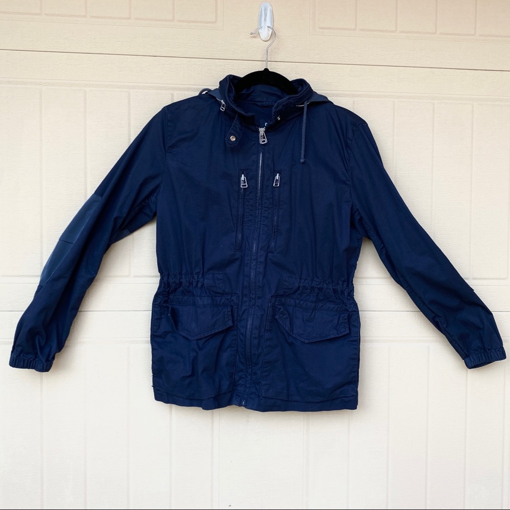 Navy Windbreaker Style Jacket